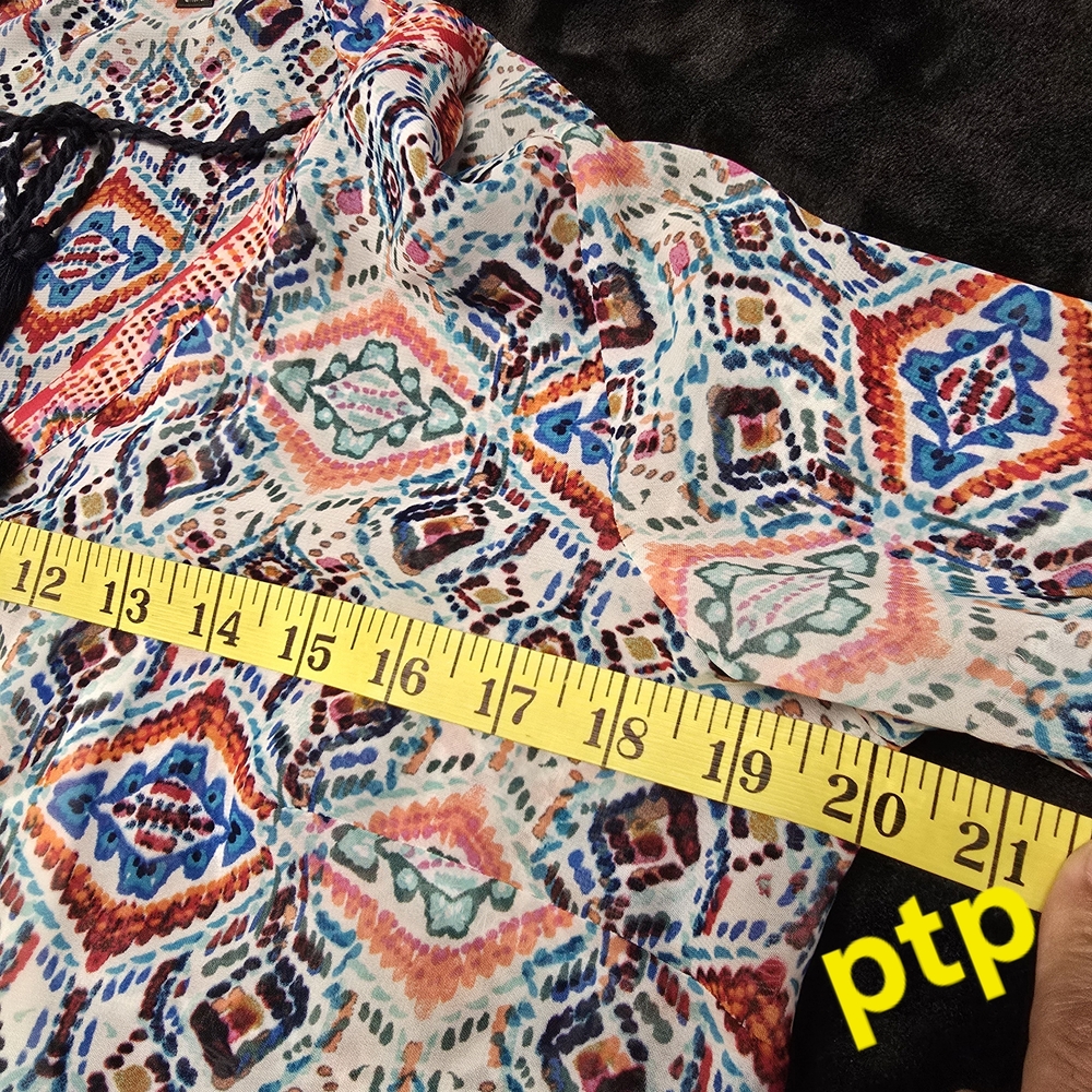 Boho Chic Patterned Tunic Dress - Picture 8 of 11
